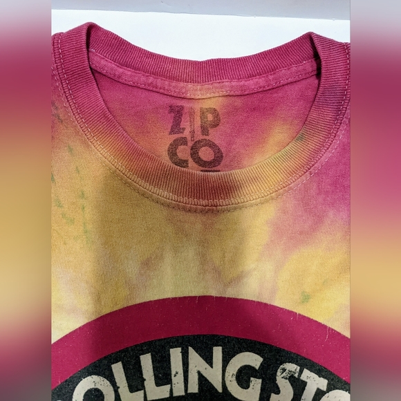 Rolling Stones 2015 Zip Code Tour Tshirt Rainbow Tie Dye Size Small Band Merch - Picture 6 of 8